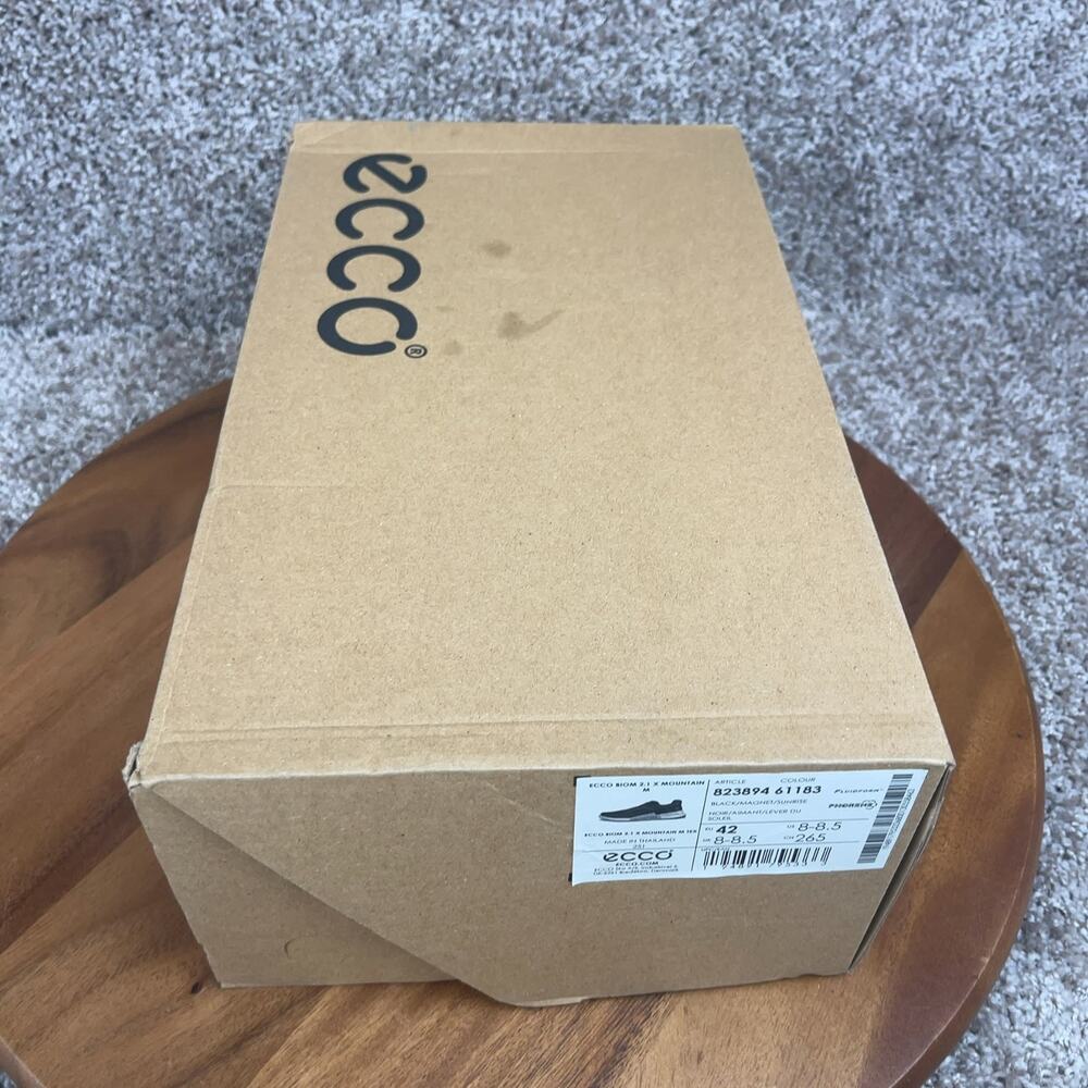 Ecco Biom 2.1 X Cross Mountain Trail Shoes Black Magnet EU 42 / Men's 8 - 8.5 US - Picture 12 of 12